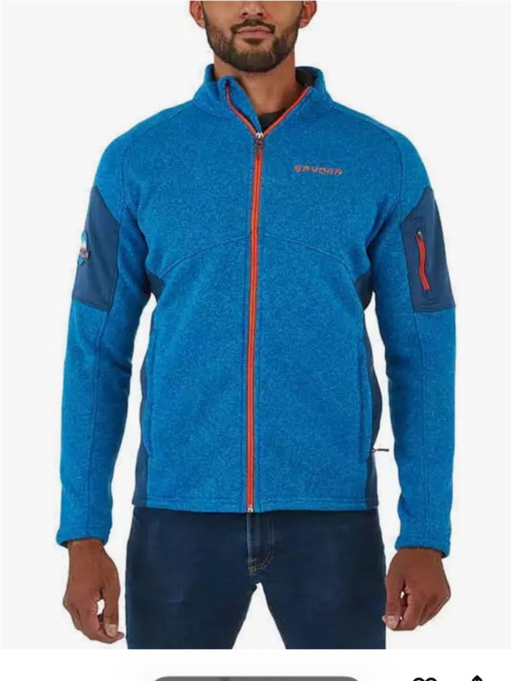 Spyder fleece knit jacket